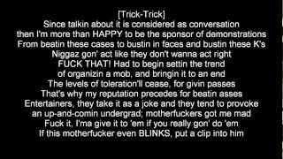 Trick Trick feat. Proof & Eminem - No More To Say (Lyrics) HQ/Explicit