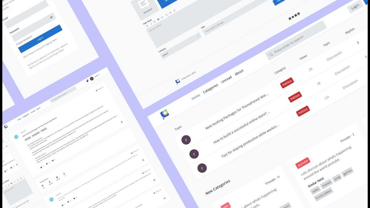 My Forum website preview