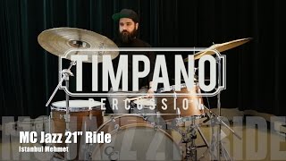 Video thumbnail for Istanbul Mehmet MC Jazz 21" Ride played by Vincent Carré by Timpano-percussion
