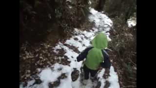 preview picture of video 'Madan Dangi Playing With Snow--Amazing Video In Chunwang, Rukum'