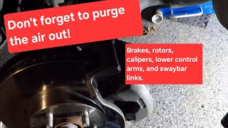 03 Matrix Caliper, Rotors, Brakes, and Lower Control Arm Replacement
