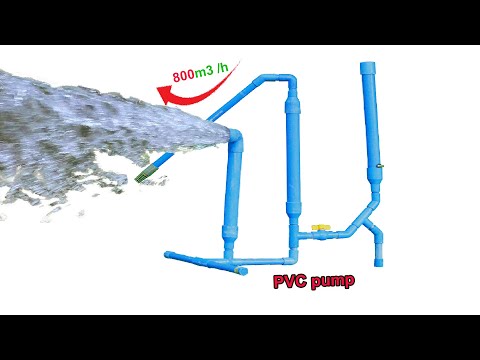 Free electricity | I turn PVC pipe into a water pump at home free no need electricity power