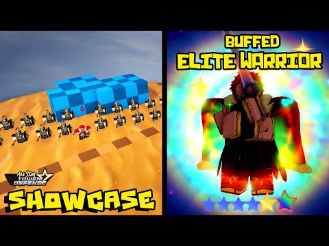 [BUFFED] LVL 175 ELITE WARRIOR 6⭐UNIT SHOWCASE - ALL STAR TOWER DEFENSE