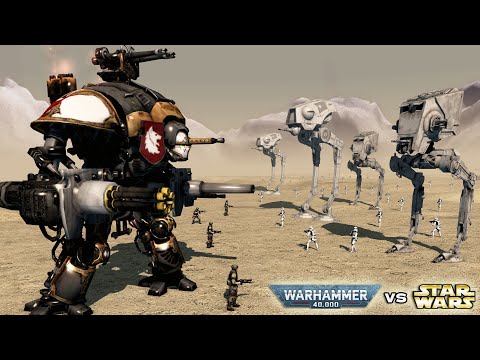 IMPERIAL GUARD vs GALACTIC EMPIRE | Warhammer 40k vs Star Wars (4K, Cinematic)