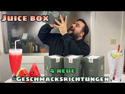 Juice Box Sirup Erfahrung -  Wir testen Lemone, Rhabarber, Wassermelone und Bio Apfel