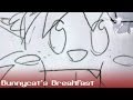 Bunnycat Gets Some Breakfast Animatic