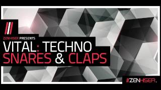 Video thumbnail for Vital: Techno Snares & Claps - How To Make Techno Drum Beats by Zenhiser Samples