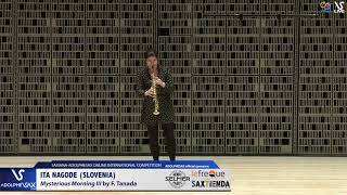 Ita NAGODE plays Mysterious Morning by F. Tanada #adolphesax