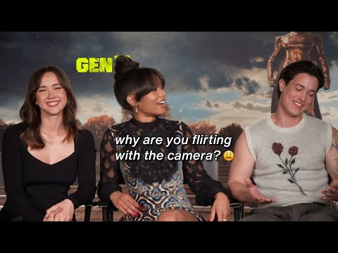 Gen V cast moments where they're just gen z doing what they do best
