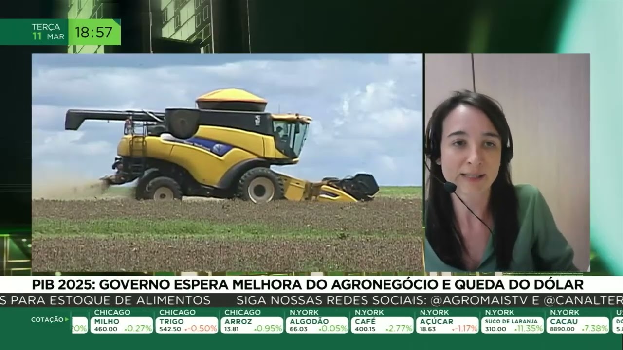PIB 2025: governo espera melhora do agronegócio e queda do dólar