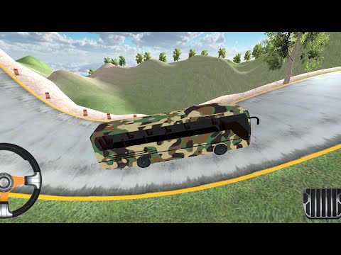 Army Bus Mountain driving 2020 is military coach transport army bus games 2021 | army bus simulator