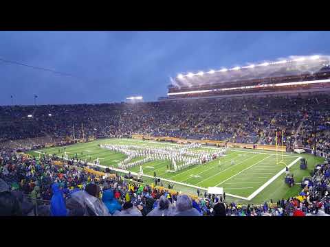 Notre Dame Halftime Show Top Gun 11/18/17