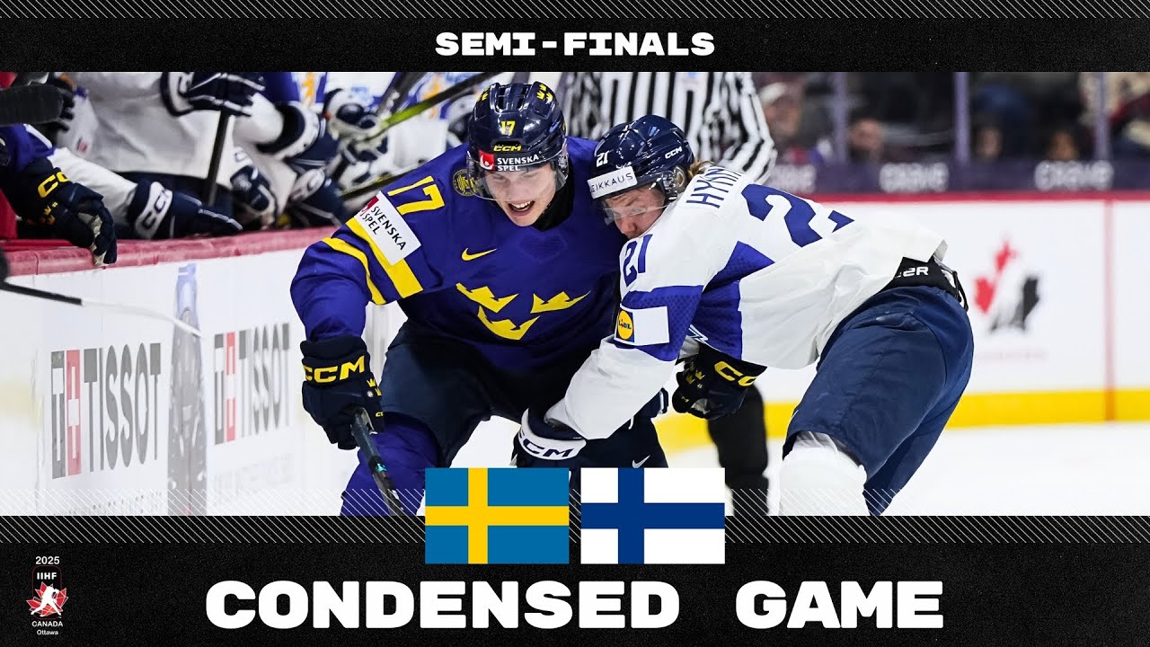 Condensed Game: Sweden vs Finland | 2025 #WorldJuniors