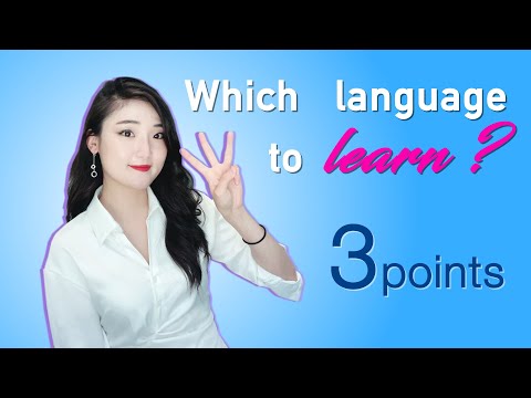 Which LANGUAGE to learn? 3 CHECK POINTS