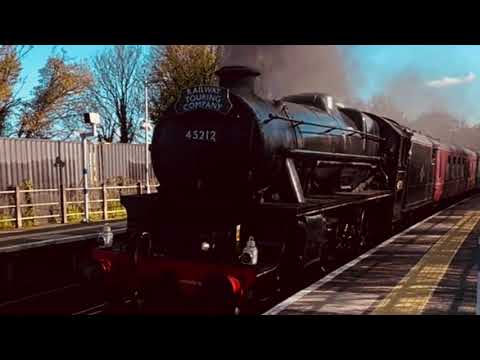 Steam Train LMS Black 5 No. 45212 & GB Railfreight Class 66