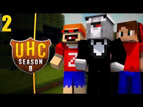 Minecraft Cube UHC (Ultra Hardcore) Season 8- Episode 2 - Looting The Caves!