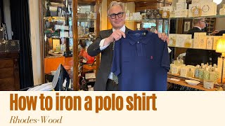 How to iron a polo shirt