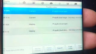 OBD b1186 Toyota как устранить