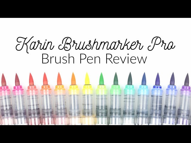 Karin Brushmarker Pro Review for Handlettering