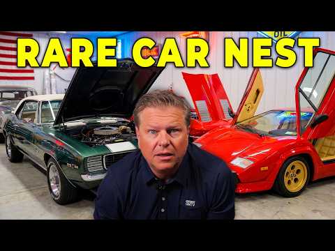 Thumbnail for Inside A Secret 100-Car Collection Hidden For Decades by Lamborghini, Ferrari, WiLL, Car, Muscle car