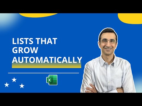 Secret to creating growing MS Excel lists revealed 2025 - Excel list with TRIMREF