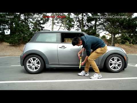 Swift Lowering Spring and Adjustable Camber Plate Install - Mini Cooper S R56 Video 6