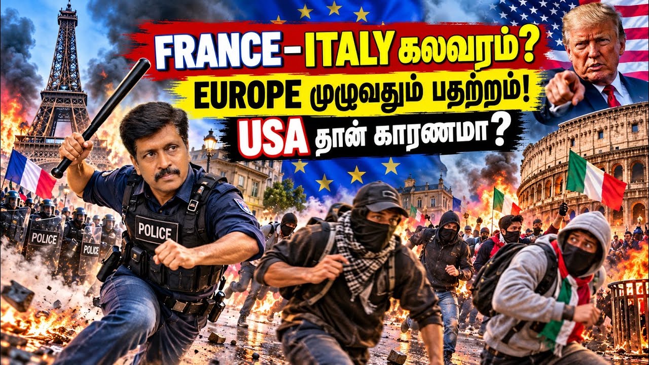 கலவர பூமியாக மாறும் EUROPE? | FRANCE-ஐ தொடர்ந்து ITALY! அமெரிக்கா ?