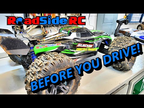 DO THIS FIRST!!  10 Things to Do Before you Drive the Traxxas Sledge
