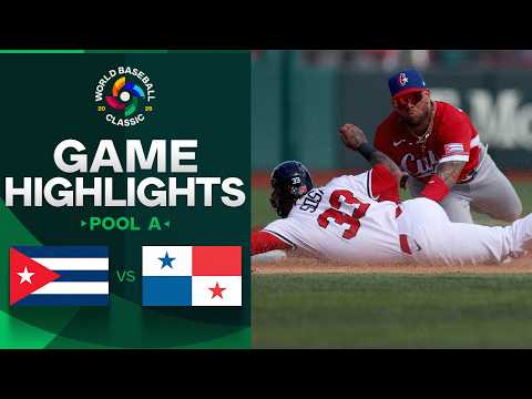 Cuba vs. Panama 2026 World Baseball Classic | Game Highlights