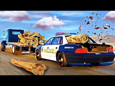 Dangerous Crossroad Crashes  - BeamNG Drive-Car Derive