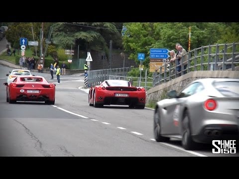 Ferrari Flybys - Enzo, F40, Speciale, F12 (and following a LaFerrari)