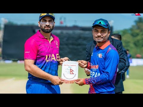 Nepal vs UAE last over Hug Drama | Tiger 🐅 is on fire 🔥🔥||Nepal#nepalvsuae #t20cricket #nepalcricket