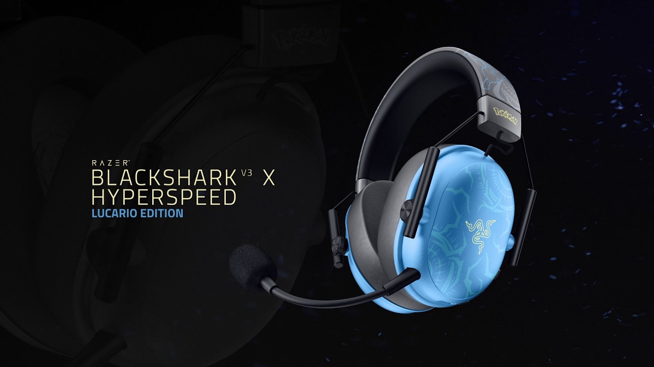 Razer | BlackShark V3 X HyperSpeed &ndash; Lucario Edition - YouTube