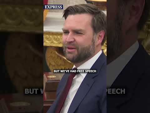 JD Vance questions UK's freedom of speech IN FRONT of Starmer
