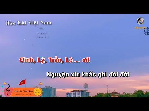 HÀO KHÍ VIỆT NAM (Guitar beat solo karaoke), Muoi Music | Muối SV