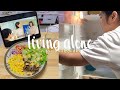 living alone vlog philippines 🌱 realistic 1,5k budget grocery shopping, ref restock, simple meals