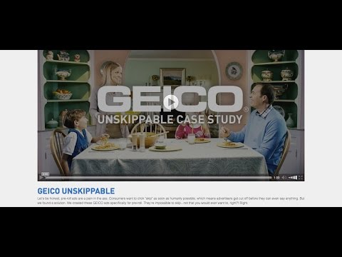 スキップできない、なぜならもう終わっているから / GEICO「UNSKIPPABLE」