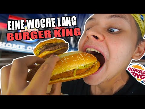 EATING ONLY BURGER KING FOR A WEEK🥴🍔 - SELF-EXPERIMENT⭐(500k SPECIAL)