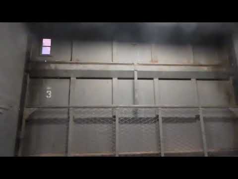 Vintage Montgomery Traction Freight Elevator At ASU Physical Sciences F Wing