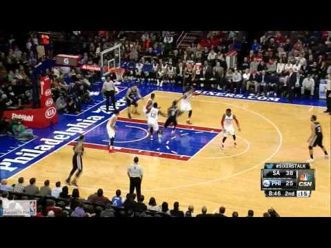 Aron Baynes - new high score (15pts) | 01 12 2014 | Full Highlights | Spurs vs 76ers