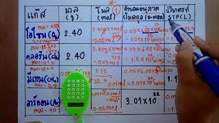ความสัมพันธ์ของมวล โมล จำนวนอนุภาค ปริมาตรที่STP 2/2