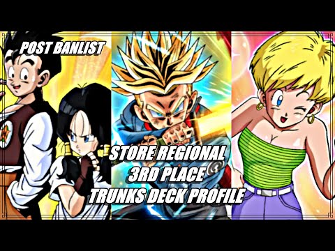 Dragon Ball fusion world STORE REGIONAL 3RD PLACE Trunks Satan City deck profile post banlist