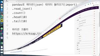 파이썬 판다스로 json 데이터 불러오기