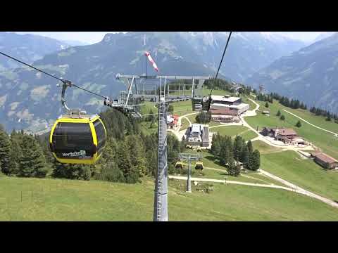 Kombibahn Penken - Talfahrt mit Bergluftkabine - Mayrhofner Bergbahnen