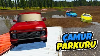 4x4 Arazi Arabaları Bataklık Parkurunda   GTA 5 gibi BeamNG Drive