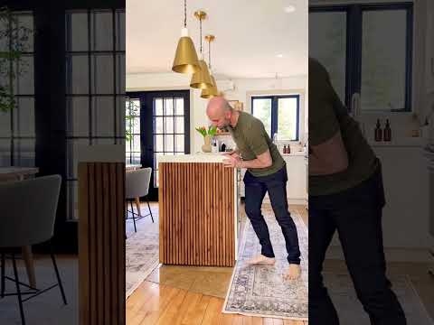 We DIYed our kitchen island …. On wheels!! #diyprojects #homeimprovement #interiordesign