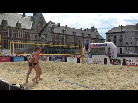 20180527 beachvolley gent: elien ruysschaert britt ruysschaert vs hanne thys océane reul