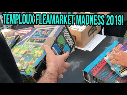 EP. 40 Temploux Flea market Games & Toy Hunting 2019 - TMNT NES SET, Action 52,  ...