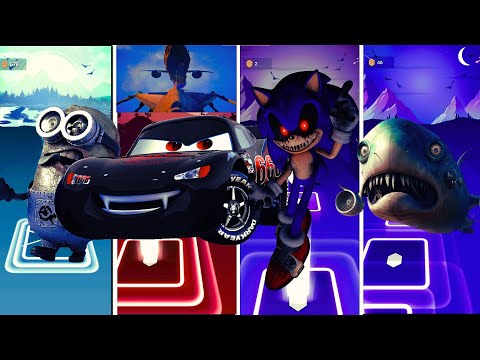 SUPER MEGAMIX #2 vs McQueen eater vs SONIC EXE – LEGO vs The Infected Sky Horror Fight