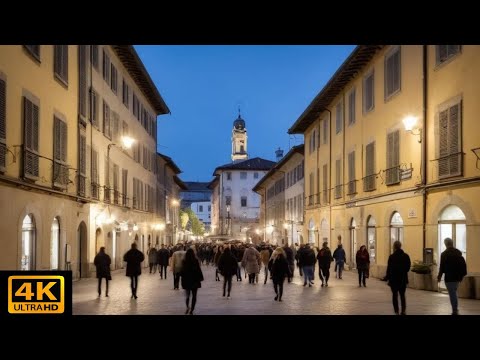 [4k] Walking tour in the center of Varese, Italy
